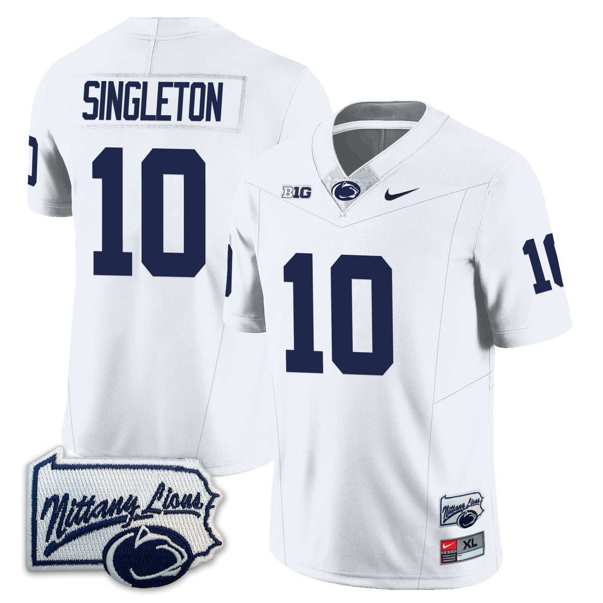 Menâ€™s Penn State Nittany Lions Football Jersey - Pennsylvania Map - All Stitched