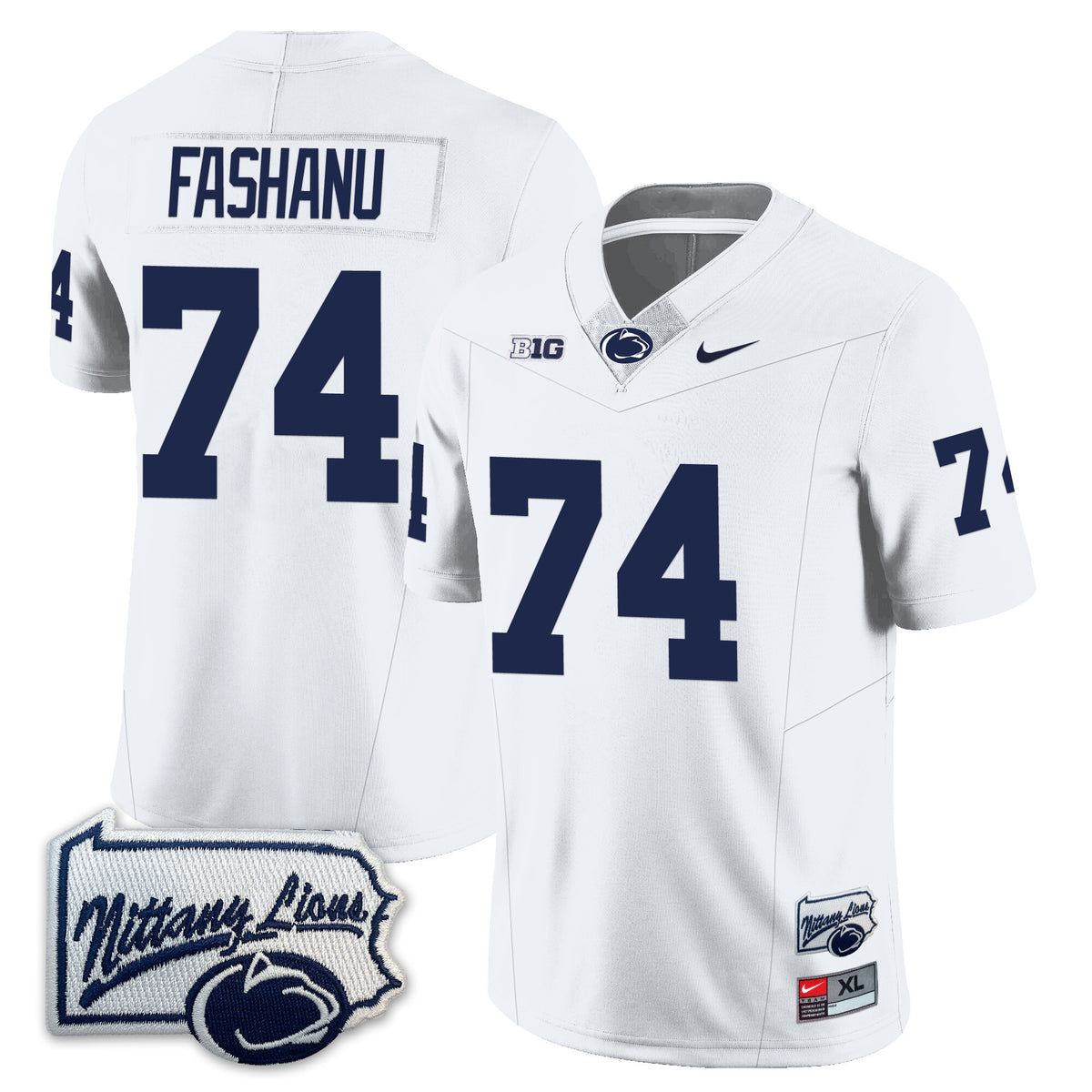Menâs Penn State Nittany Lions Football Jersey - Pennsylvania Map - All Stitched