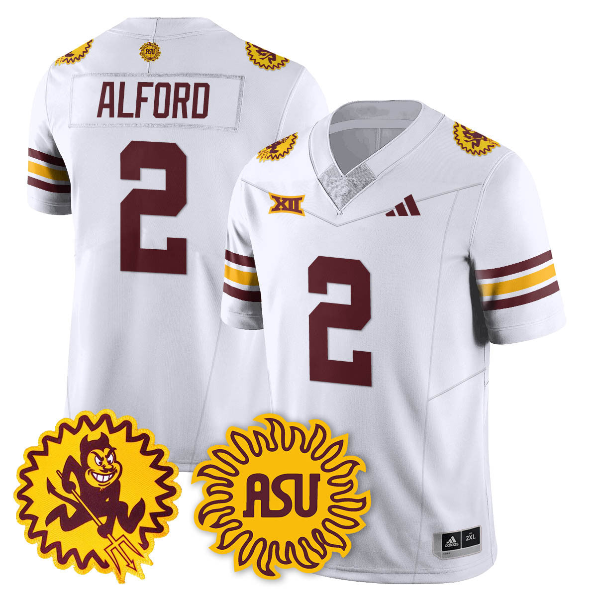 Men's Arizona State Sun Devils 1975 Throwback Uniform - All Stitched