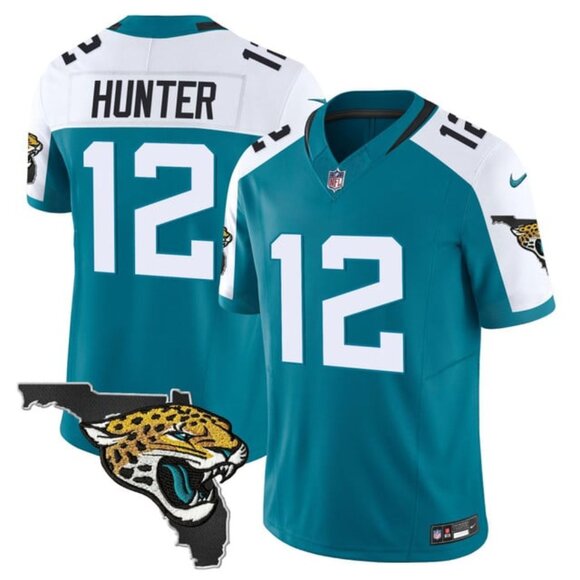Travis Hunter Jacksonville Alternate Jaguars Jersey - Teal White