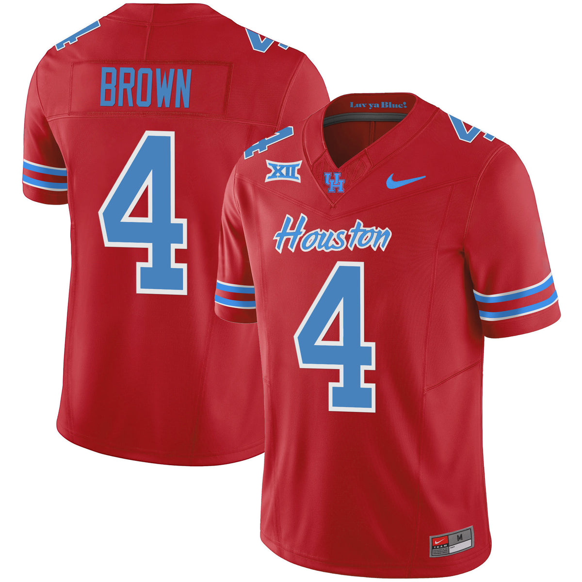 Men's Houston Cougars 2023 Oilers Inspired Vapor Jersey - All Stitched