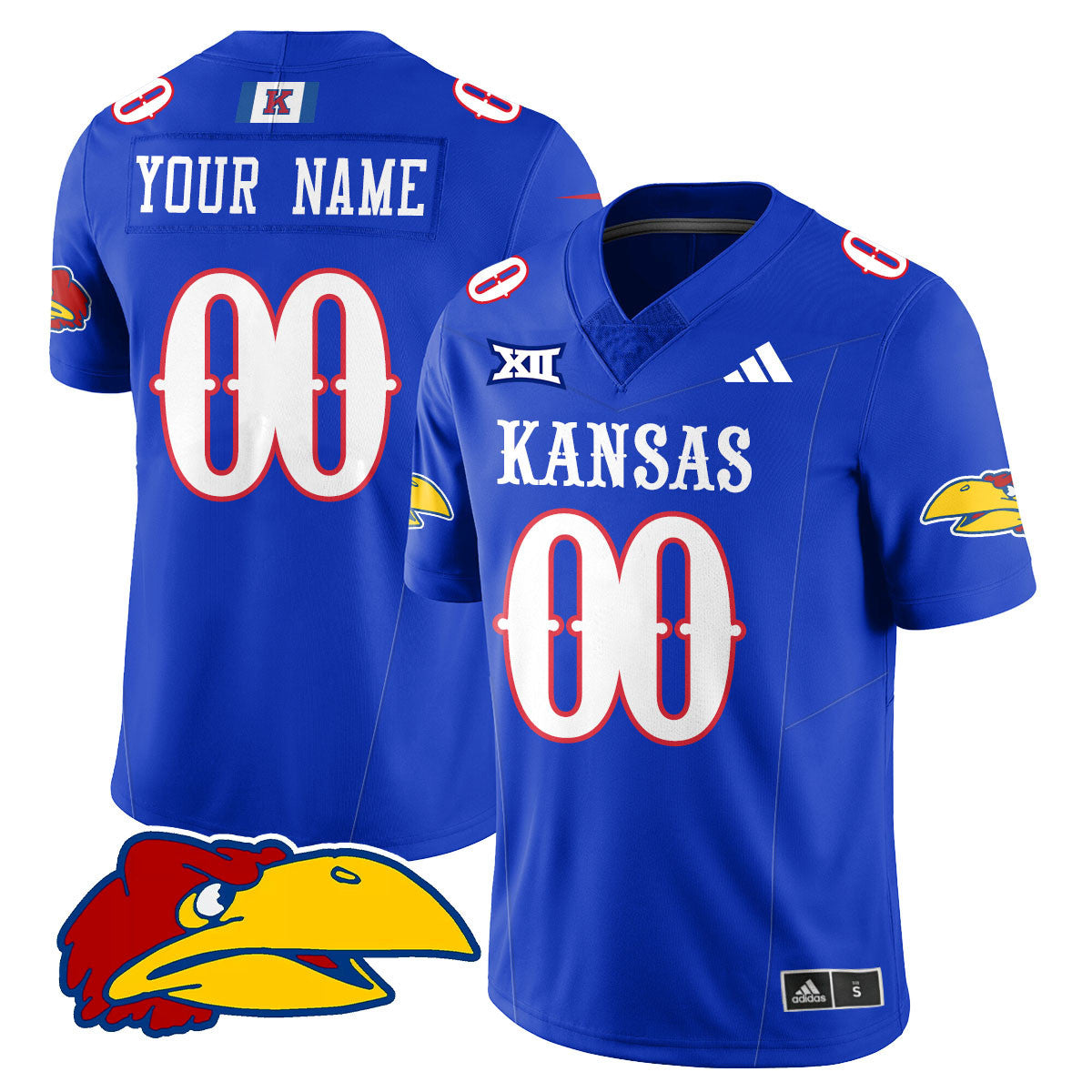 Custom Kansas Jayhawks Football 2025 Limited Jersey - All Stitched