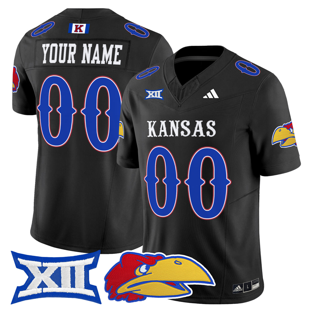 Kansas Jayhawks 2025 Vapor Limited Custom Jersey - All Stitched
