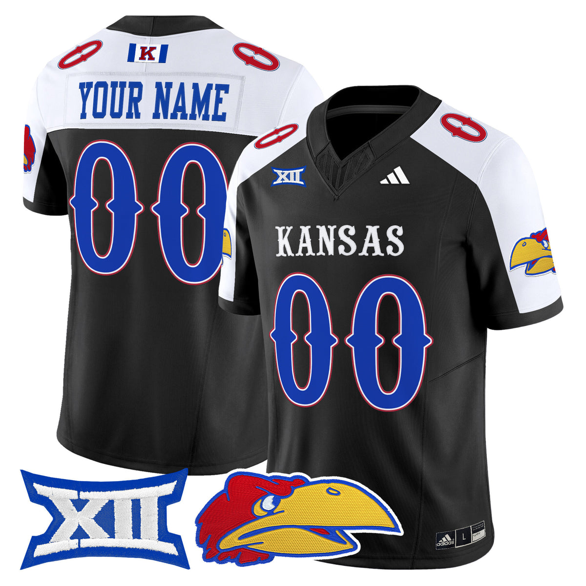 Kansas Jayhawks 2025 Vapor Limited Custom Jersey - All Stitched