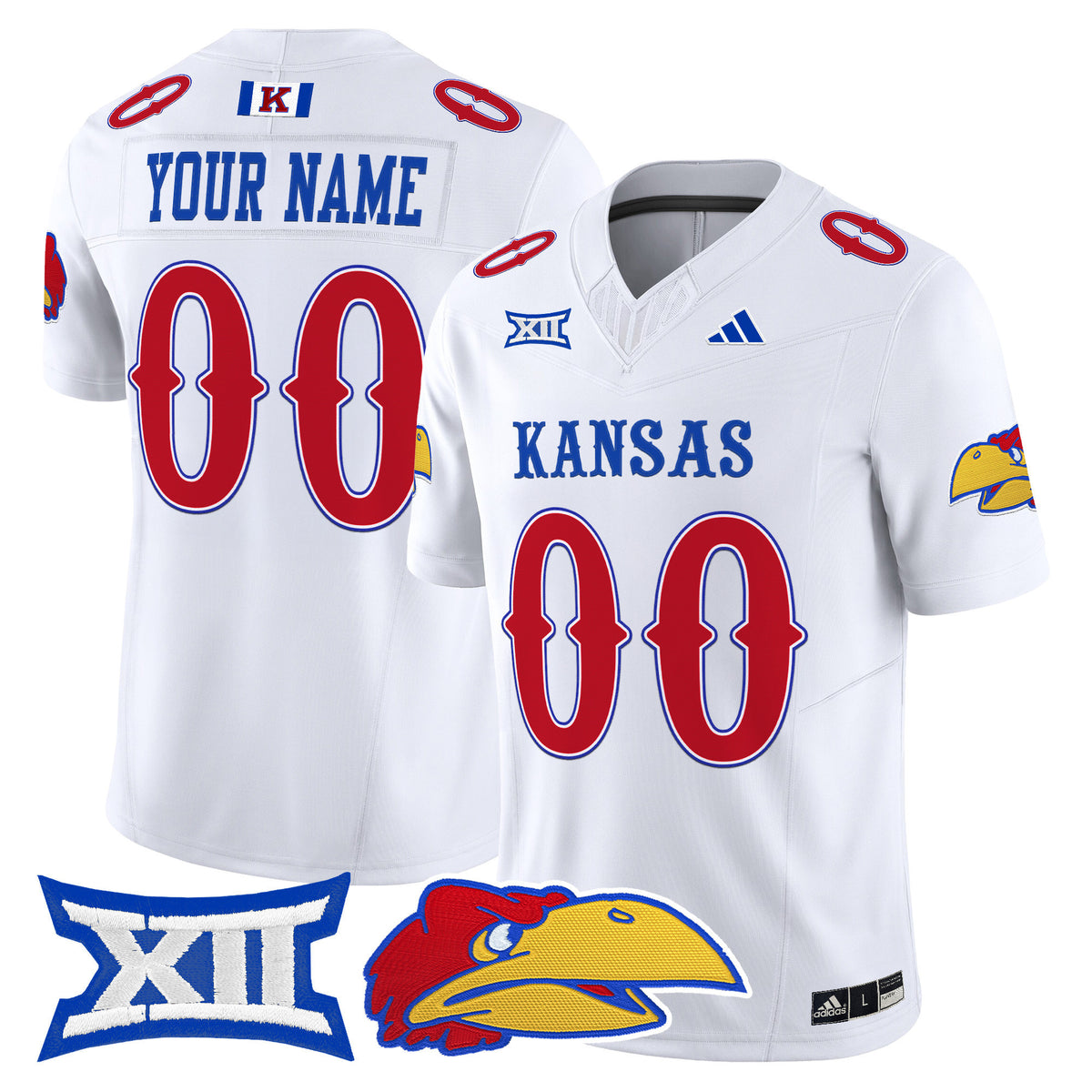 Kansas Jayhawks 2025 Vapor Limited Custom Jersey - All Stitched