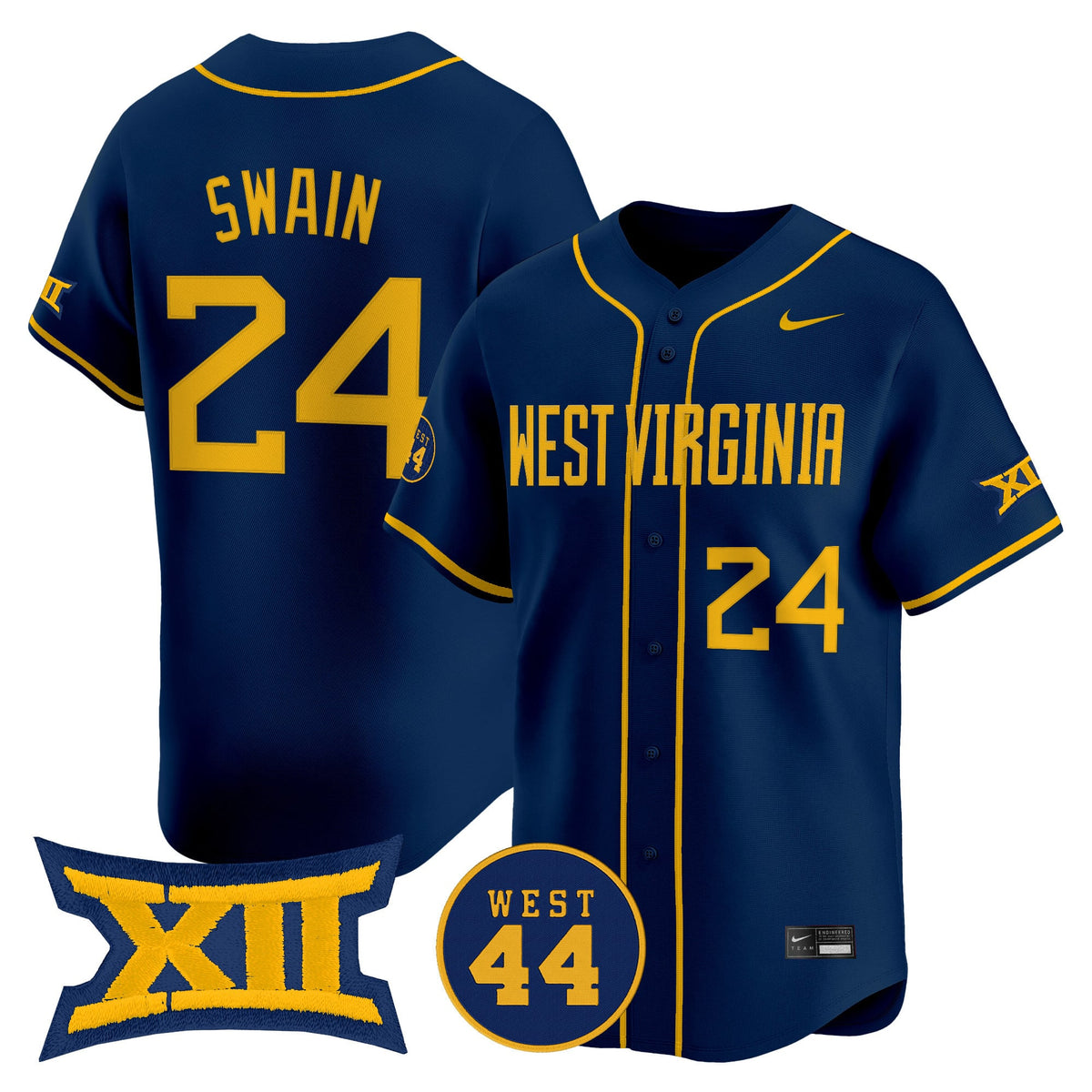 Men's West Virginia Mountaineers 2025 Vapor Premier Limited Jersey - All Stitched