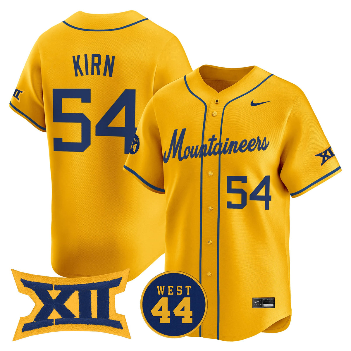 Men's West Virginia Mountaineers 2025 Vapor Premier Limited Jersey - All Stitched