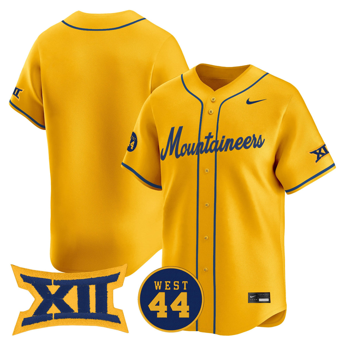 Men's West Virginia Mountaineers 2025 Vapor Premier Limited Jersey - All Stitched