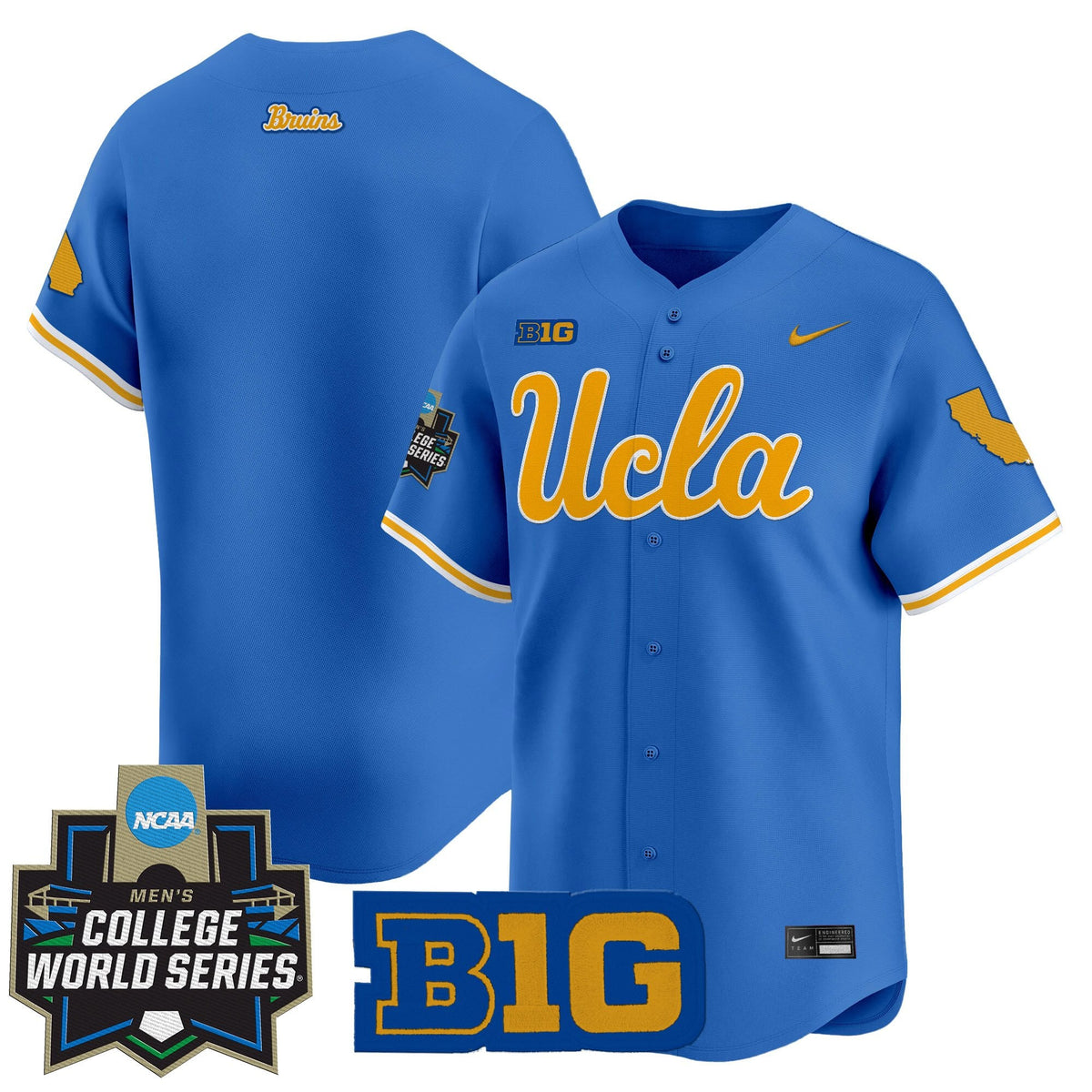 Men's UCLA Bruins 2025 World Series Vapor Premier Limited Jersey - All Stitched