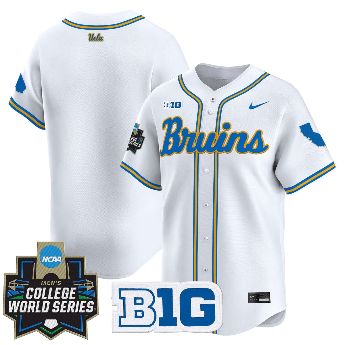 Men's UCLA Bruins 2025 World Series Vapor Premier Limited Jersey - All Stitched