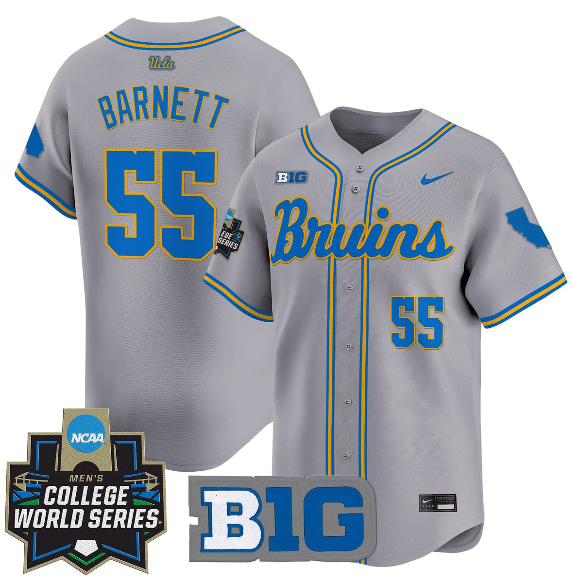 Men's UCLA Bruins 2025 World Series Vapor Premier Limited Jersey - All Stitched