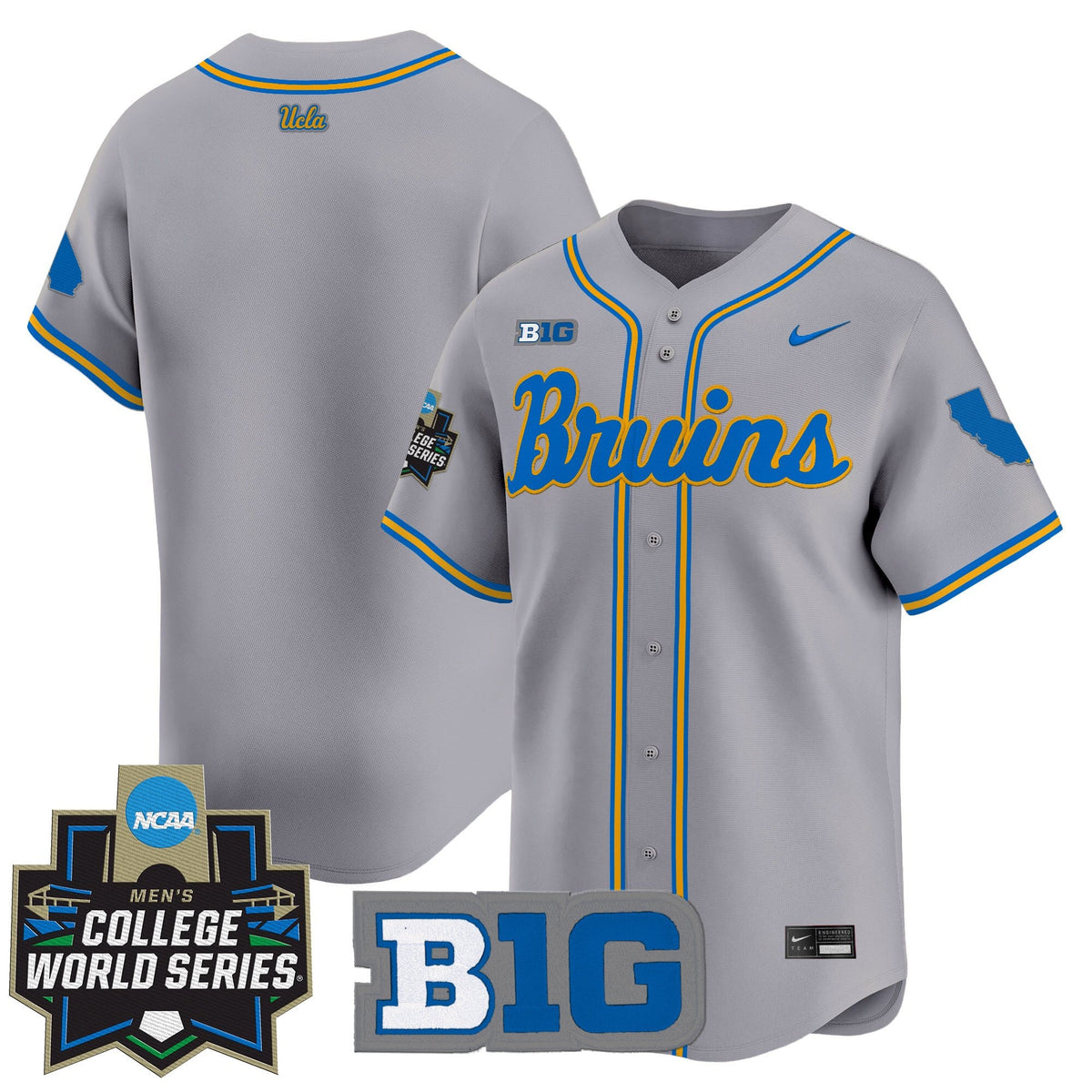Men's UCLA Bruins 2025 World Series Vapor Premier Limited Jersey - All Stitched