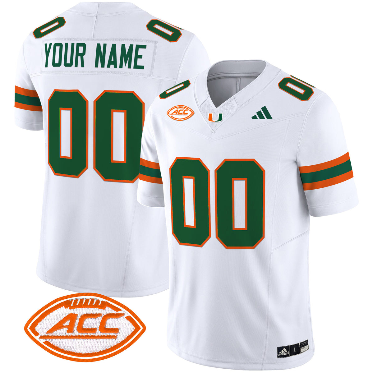 Miami Hurricanes 2025 Vapor Limited Custom Jersey - All Stitched