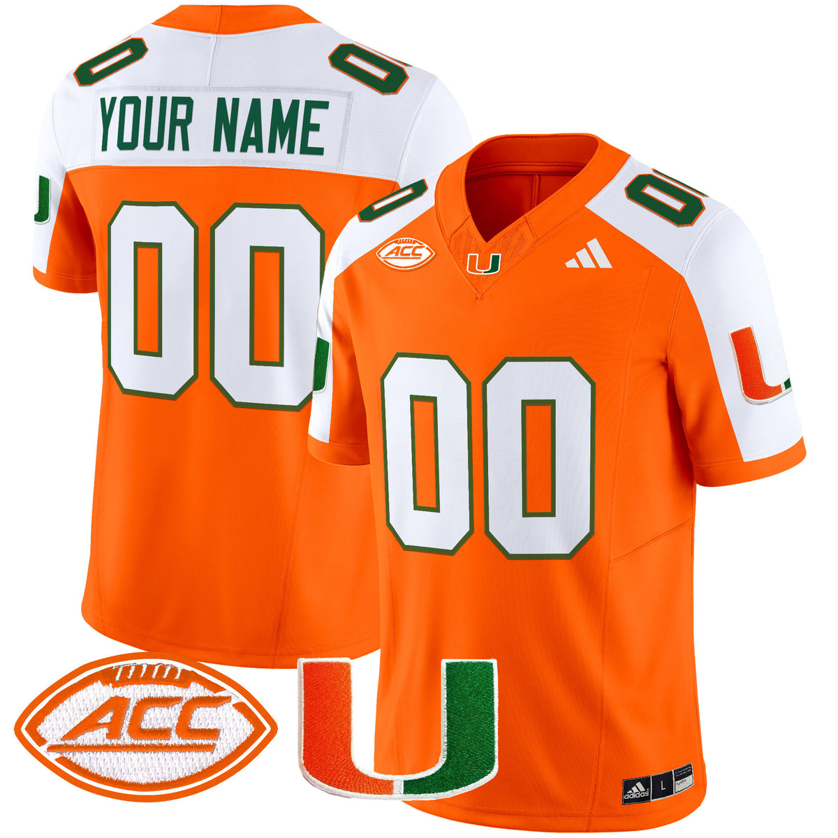 Miami Hurricanes 2025 Vapor Limited Custom Jersey - All Stitched
