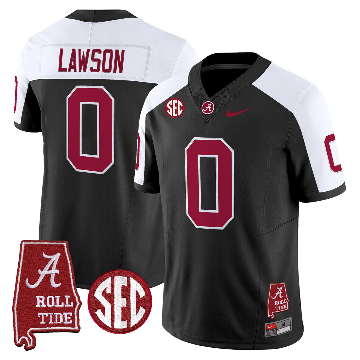 Men's Alabama Crimson Tide Throwback Vapor Limited Jersey - Alabama Map - All Stitched