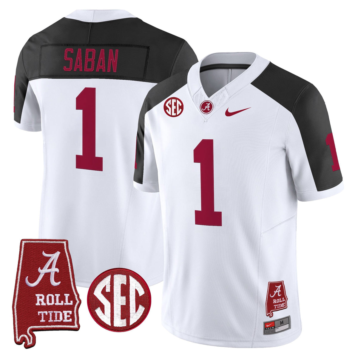 Men's Alabama Crimson Tide Throwback Vapor Limited Jersey - Alabama Map - All Stitched