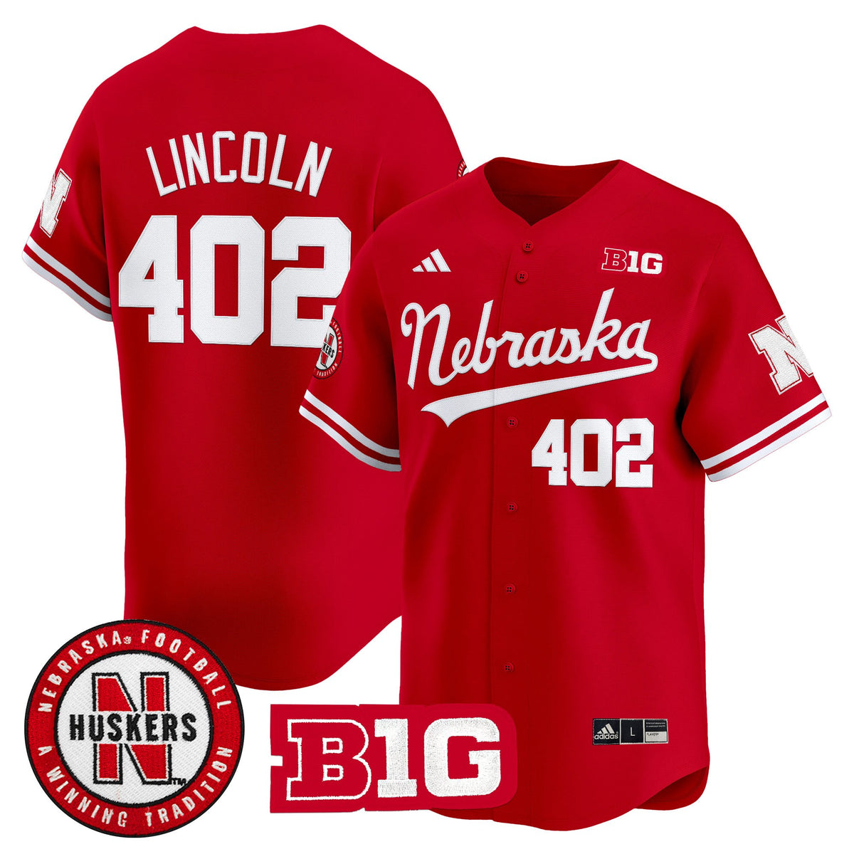 Men's Nebraska Cornhuskers 2025 Vapor Baseball Jersey - All Stitched