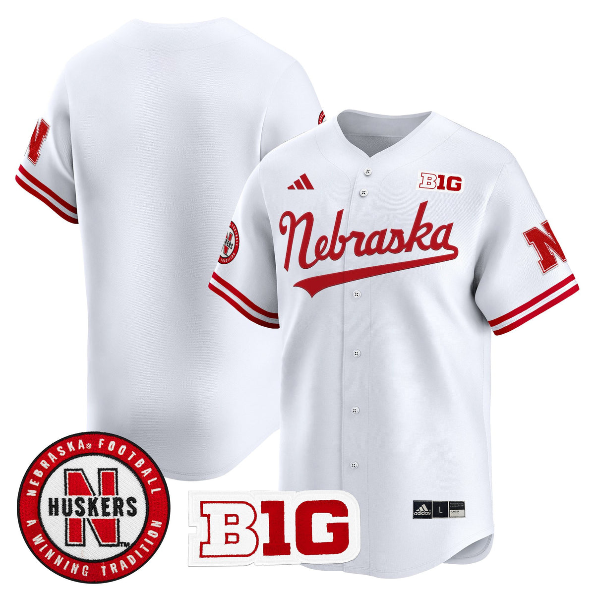 Men's Nebraska Cornhuskers 2025 Vapor Baseball Jersey - All Stitched