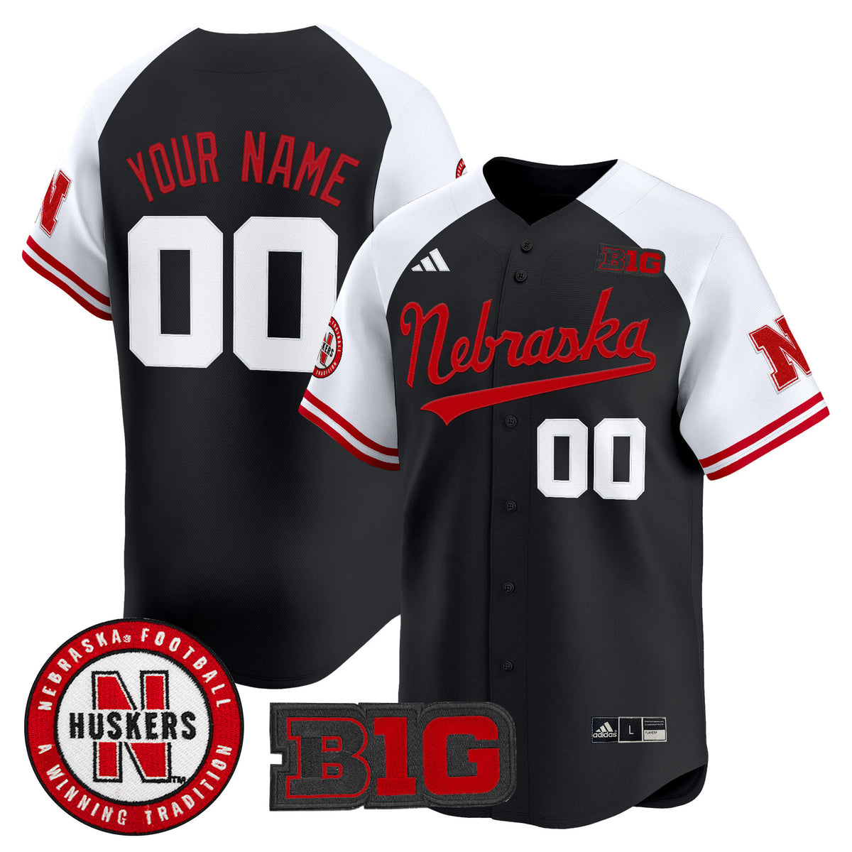 Nebraska Cornhuskers 2025 Vapor Baseball Custom Jersey - All Stitched