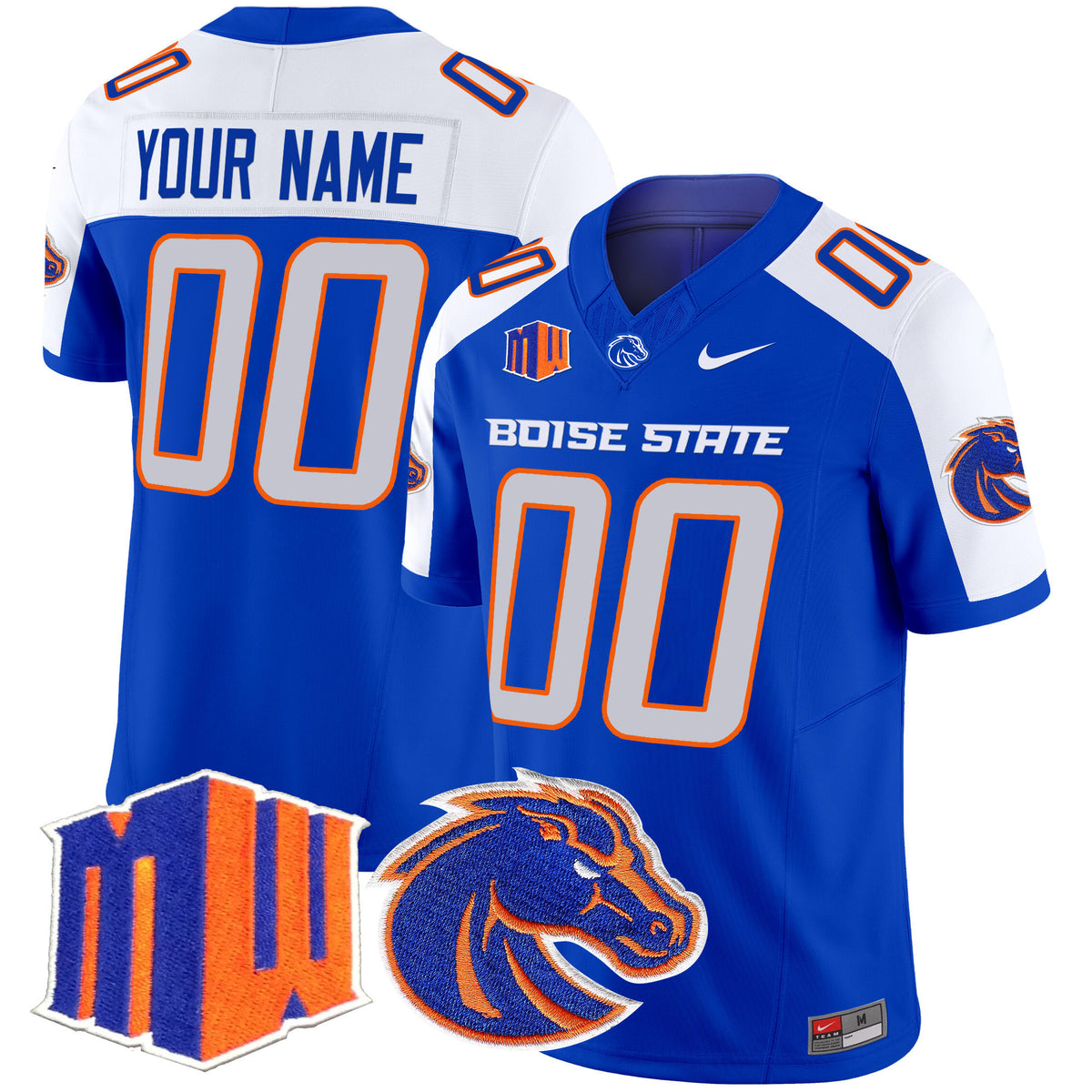 Boise State Broncos 2025 Vapor Limited Custom Jersey - All Stitched