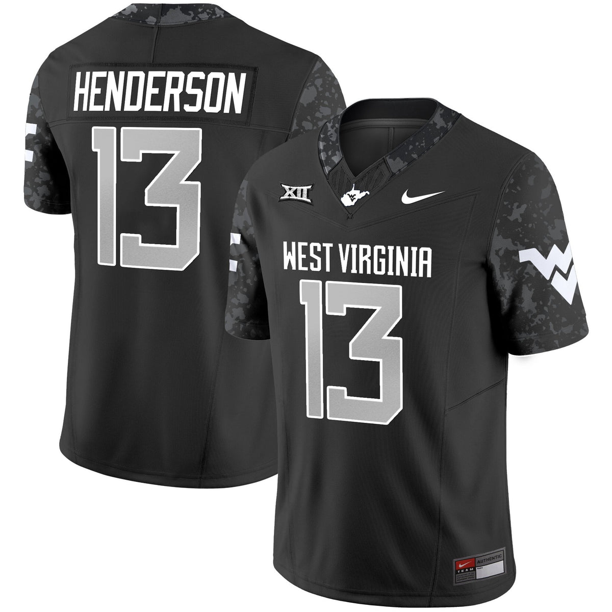 Men's West Virginia Mountaineers 2025 Coal Rush Vapor Limited Jersey - All Stitched