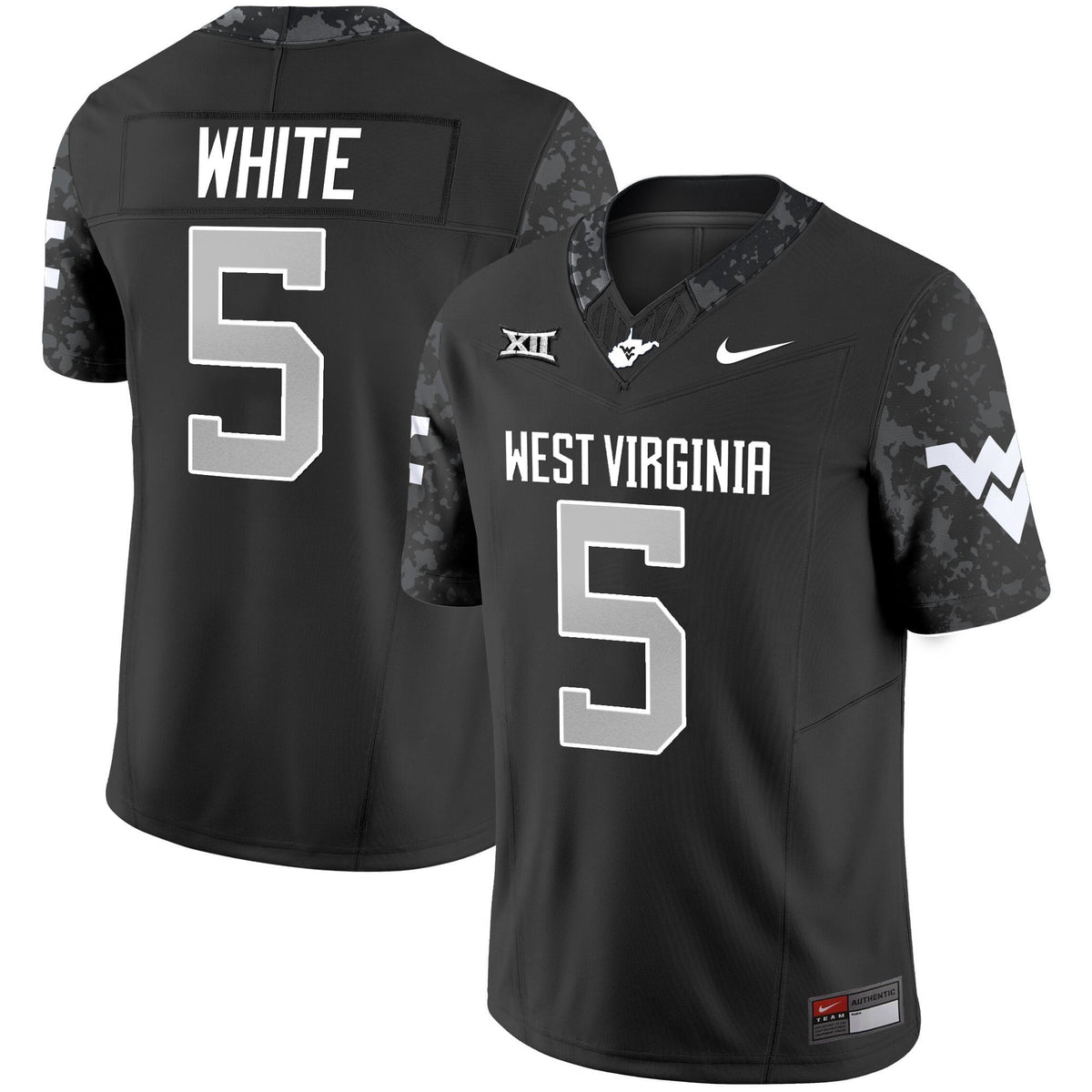 Men's West Virginia Mountaineers 2025 Coal Rush Vapor Limited Jersey - All Stitched