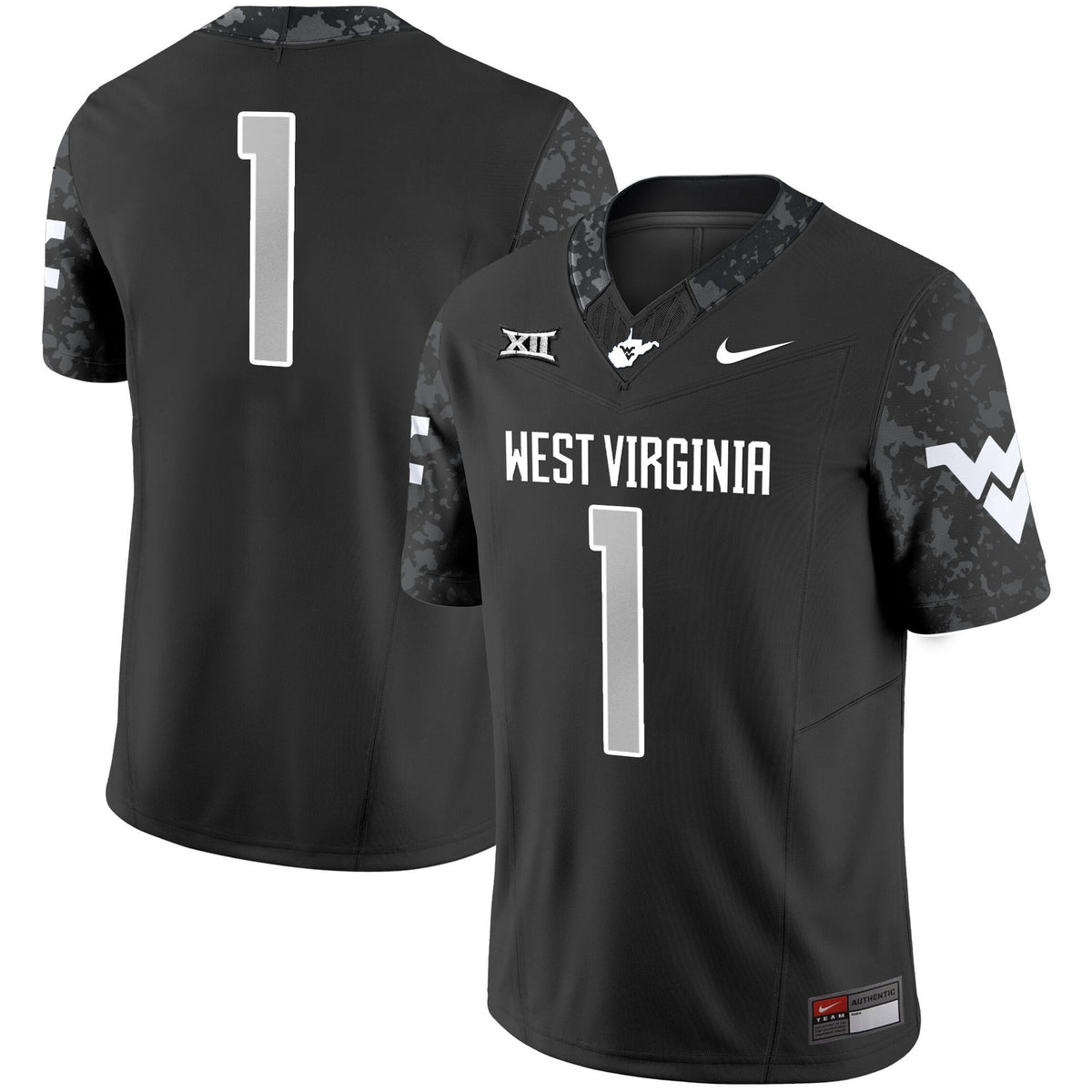 Men's West Virginia Mountaineers 2025 Coal Rush Vapor Limited Jersey - All Stitched