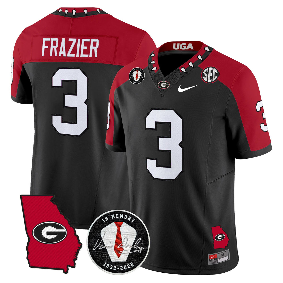 Men's Georgia Bulldogs 2025 Color Sleeves Vapor Limited Jersey - All Stitched