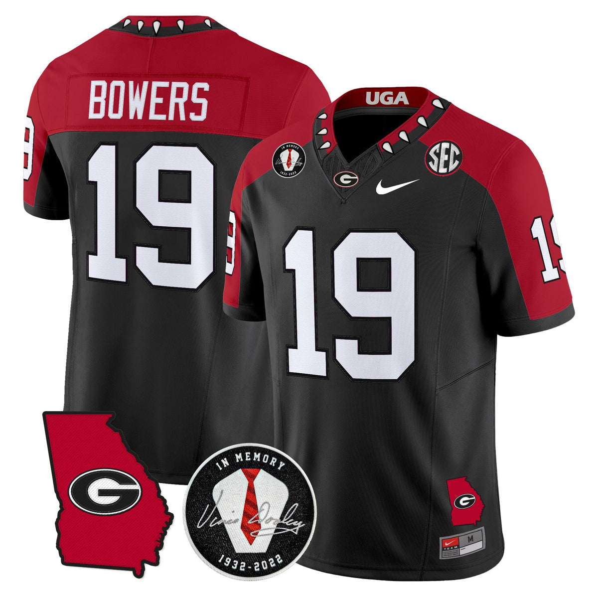 Men's Georgia Bulldogs 2025 Color Sleeves Vapor Limited Jersey - All Stitched
