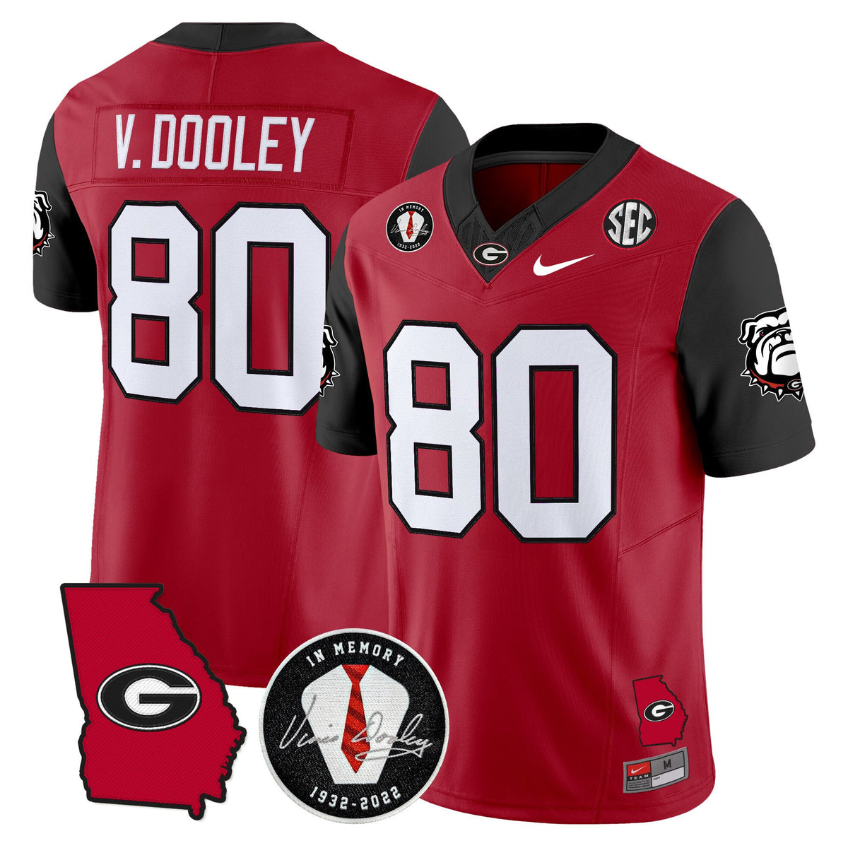 Men's Georgia Bulldogs 2025 Color Sleeves Vapor Limited Jersey - All Stitched