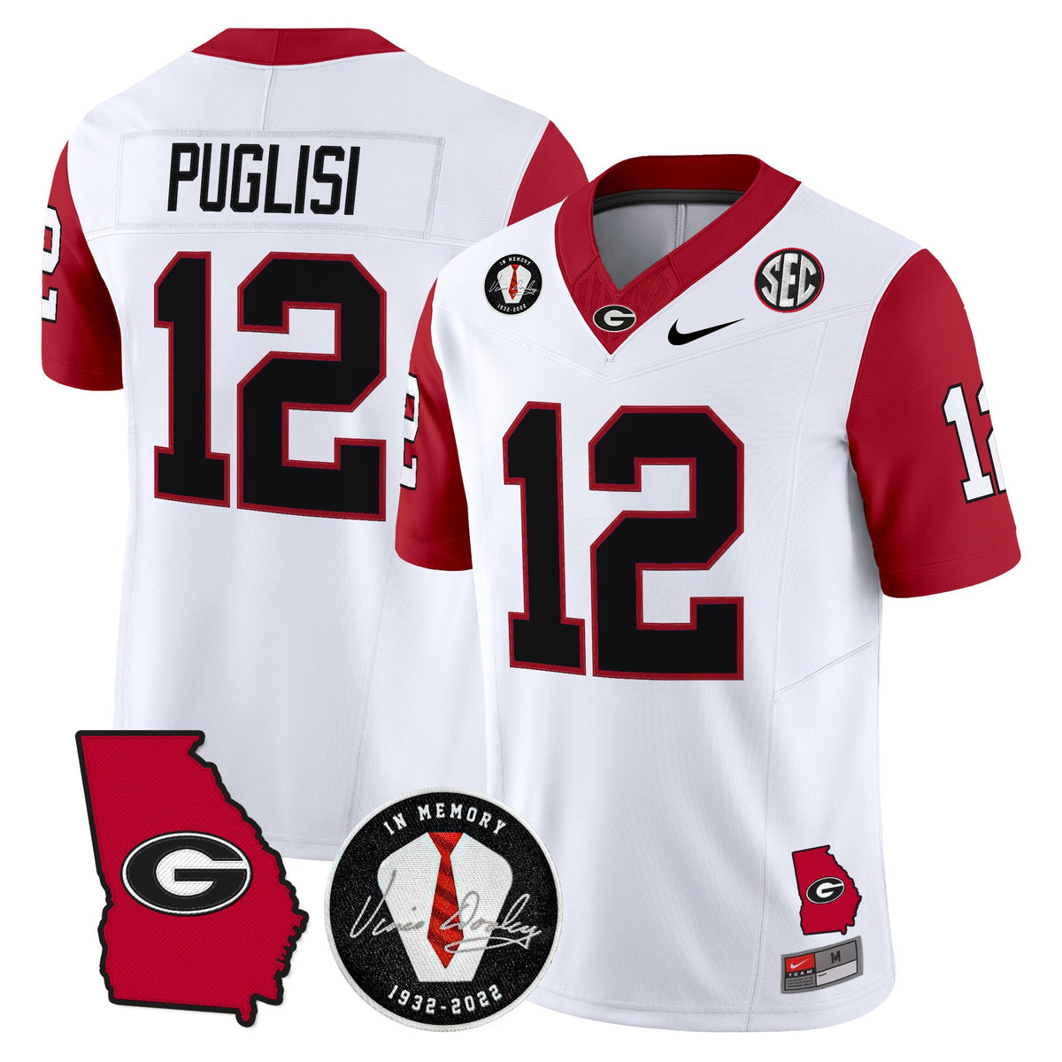 Men's Georgia Bulldogs 2025 Color Sleeves Vapor Limited Jersey - All Stitched