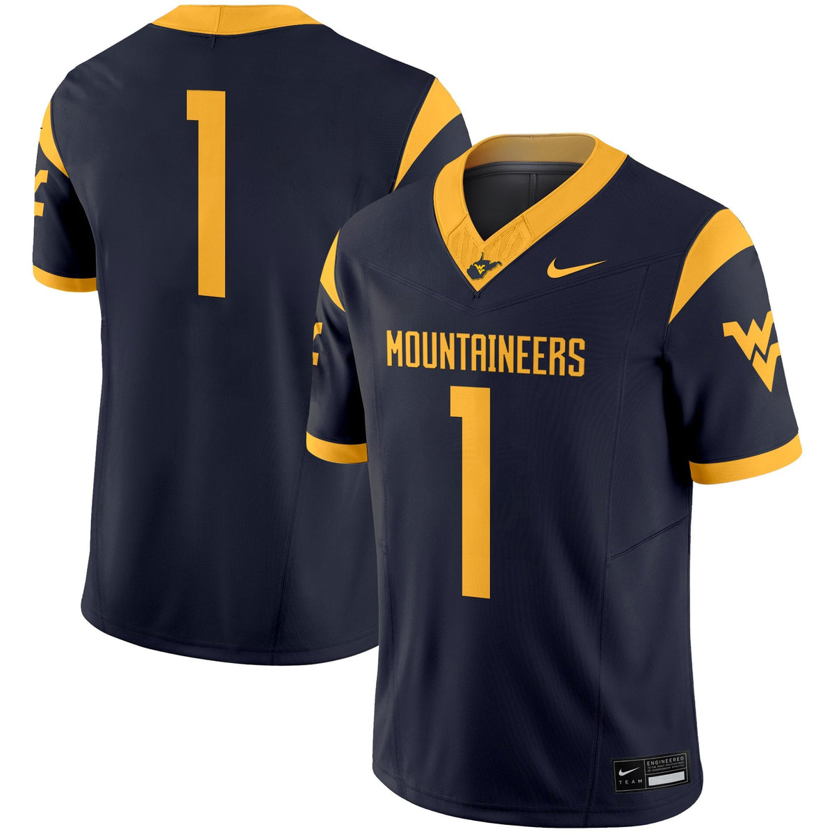 Men's West Virginia Mountaineers 2025 Vapor Limited Jersey - All Stitched