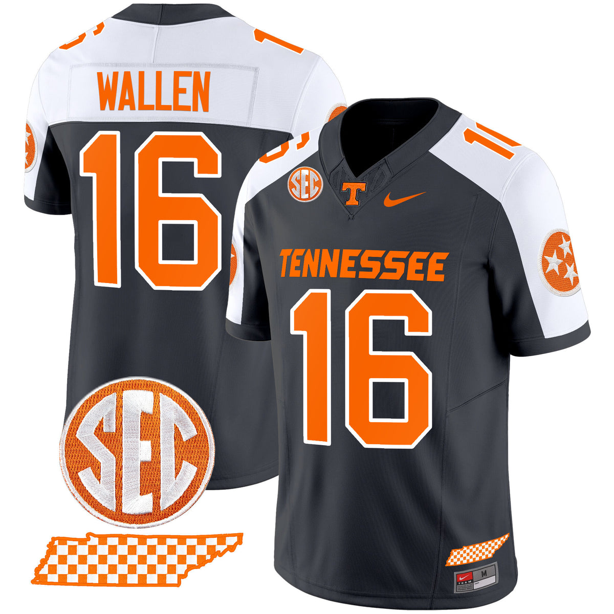 Men's Tennessee Volunteers 2024 Checkerboard Vapor Limited Jersey - All Stitched