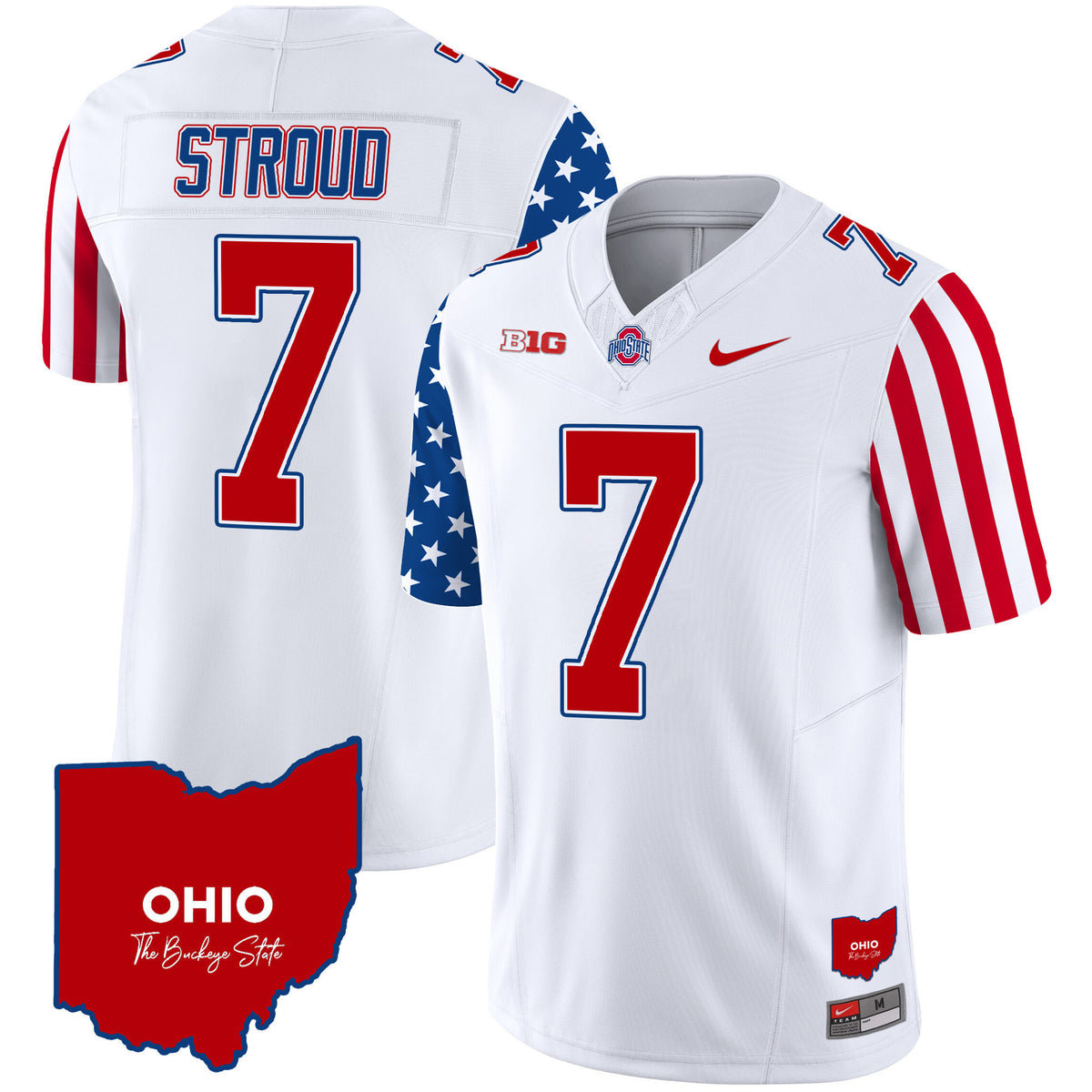 Men's Ohio State Buckeyes American Style Vapor Limited Jersey - All Stitched