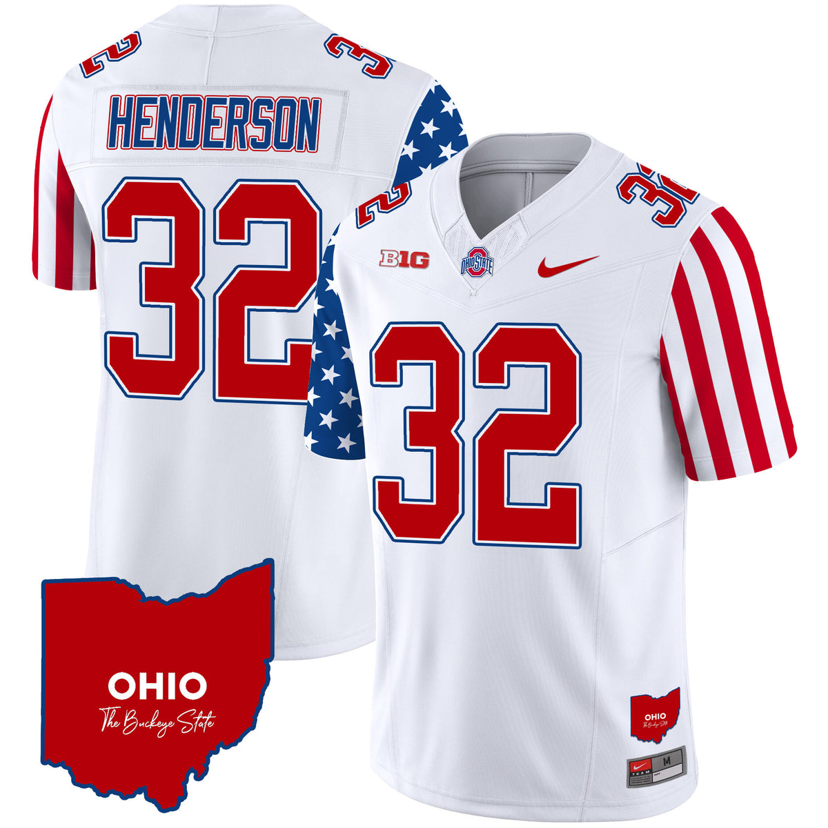 Men's Ohio State Buckeyes American Style Vapor Limited Jersey - All Stitched