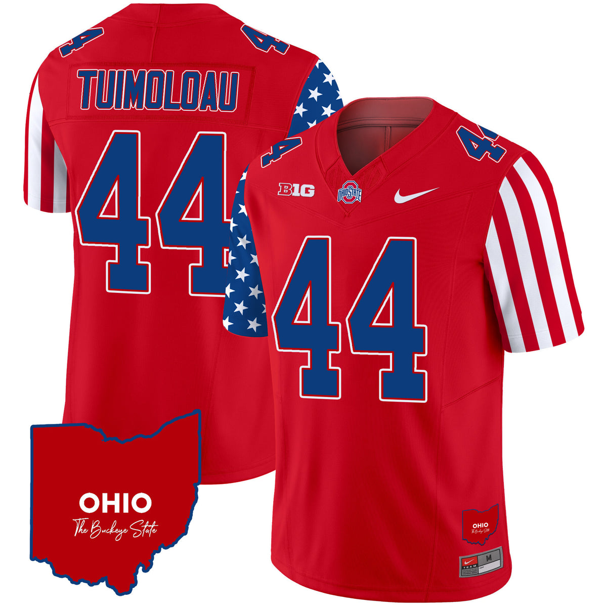 Men's Ohio State Buckeyes American Style Vapor Limited Jersey - All Stitched
