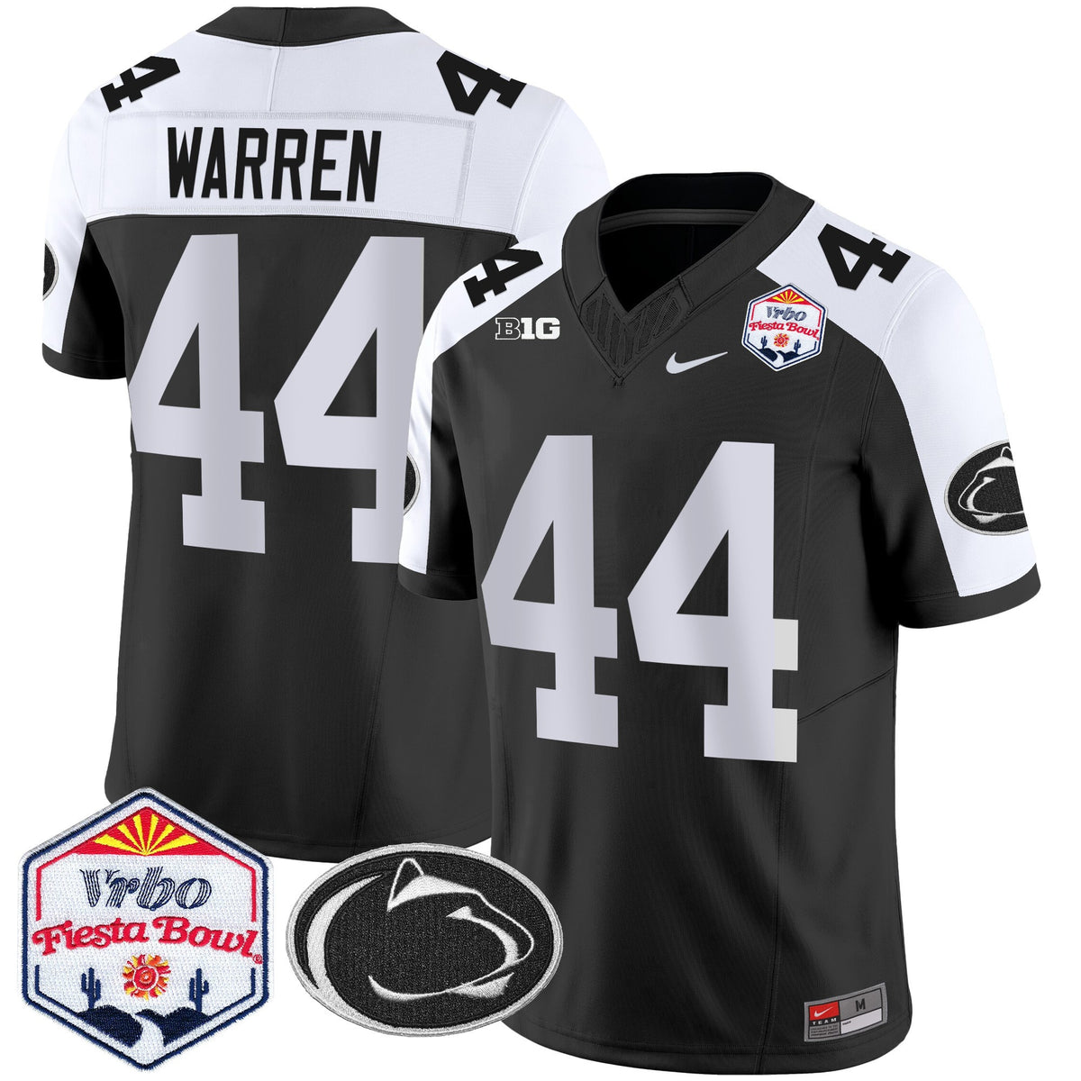 Men's Penn State Nittany Lions 2024 The Fiesta Bowl Patch Vapor Limited Jersey - All Stitched