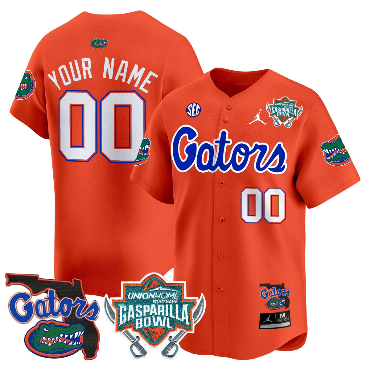 Florida Gators 2024 Gasparilla Bowl Patch Vapor Premier Limited Custom Jersey - All Stitched