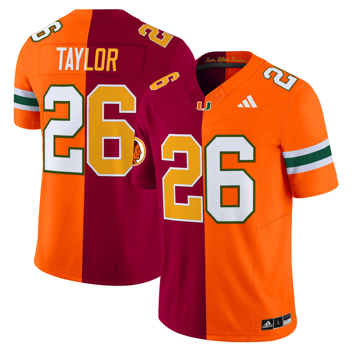 Miami Hurricanes Split Vapor Limited Jersey V2 - All Stitched