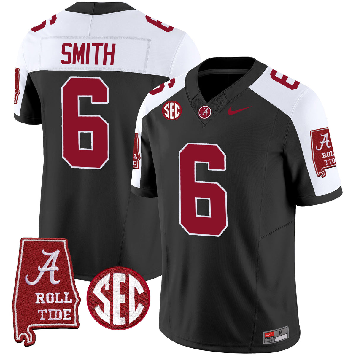 Men's Alabama Crimson Tide Vapor Limited Jersey V3 - Alabama Map - All Stitched