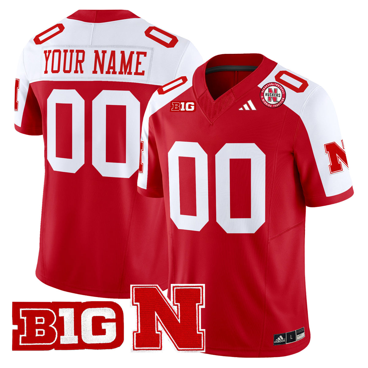 Nebraska Cornhuskers 2024 Vapor Limited Custom Jersey - All Stitched