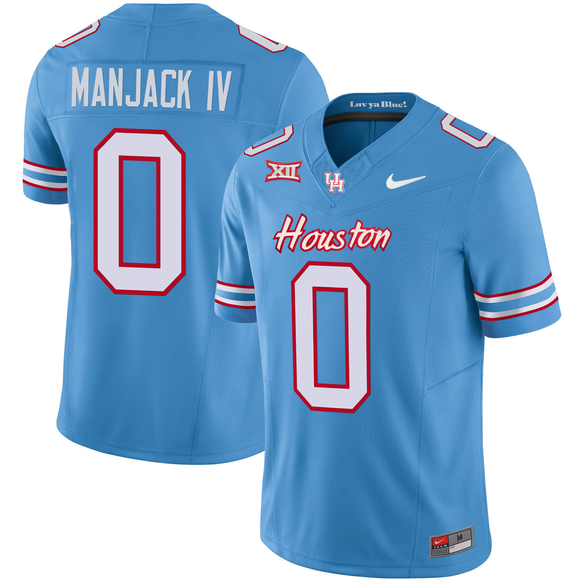 Men's Houston Cougars 2023 Oilers Inspired Vapor Jersey V5 - All Stitched