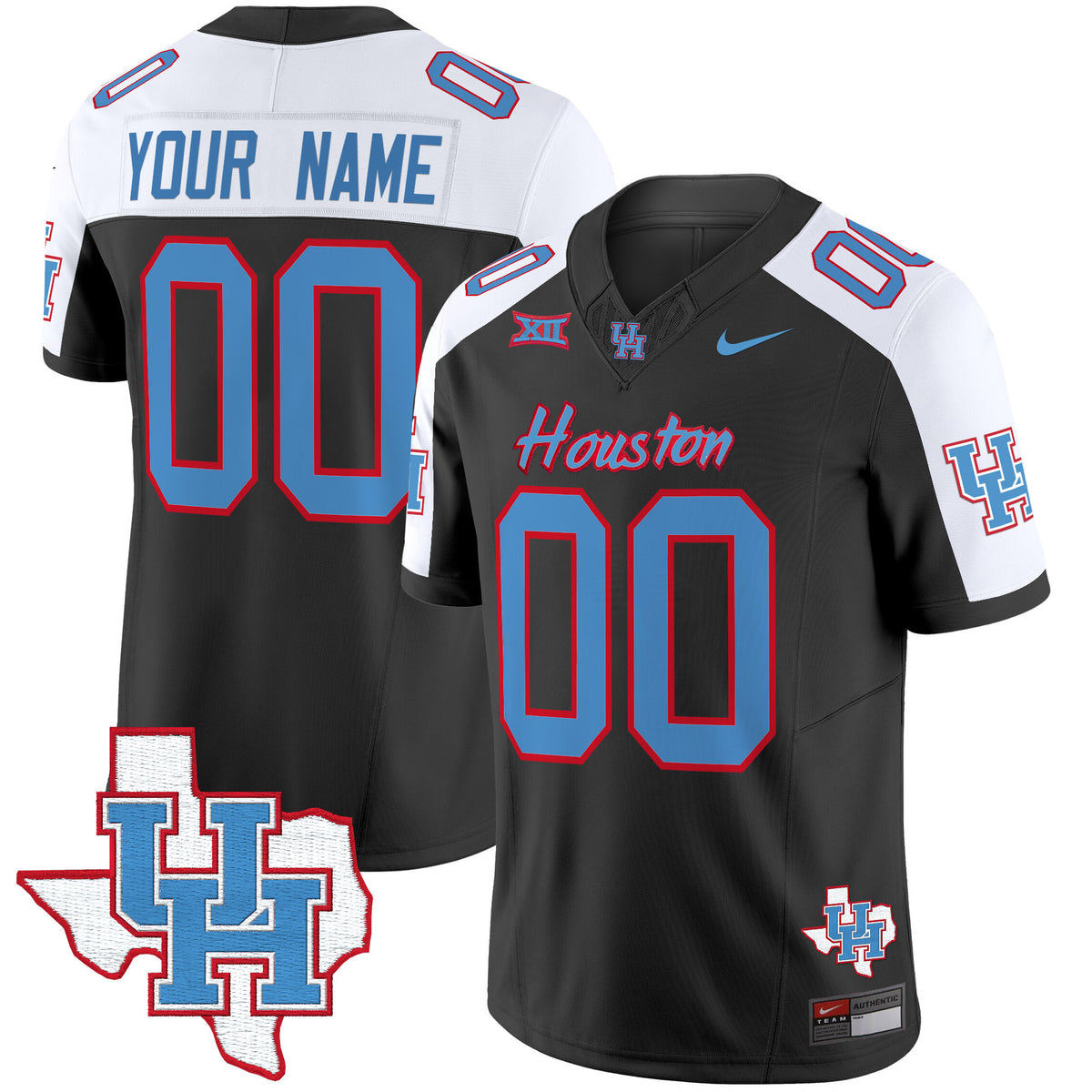 Houston Cougars 2024 Oilers Inspired Vapor Limited Custom Jersey - All Stitched