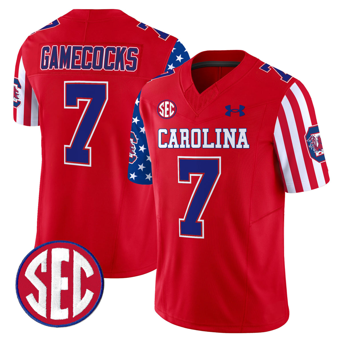 Men's South Carolina Gamecocks American Style Vapor Limited Jersey - All Stitched