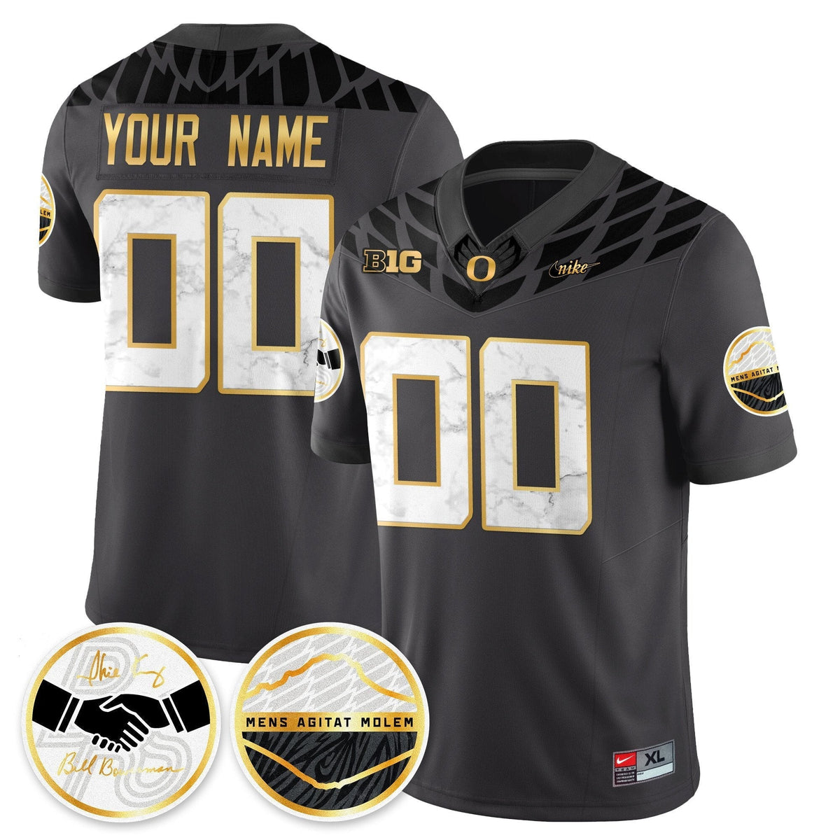 Custom Oregon Ducks 2025 "Shoe Duck" Jersey - All Stitched