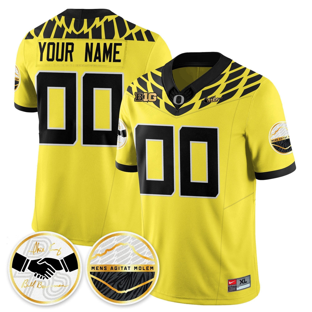 Custom Oregon Ducks 2025 "Shoe Duck" Jersey - All Stitched