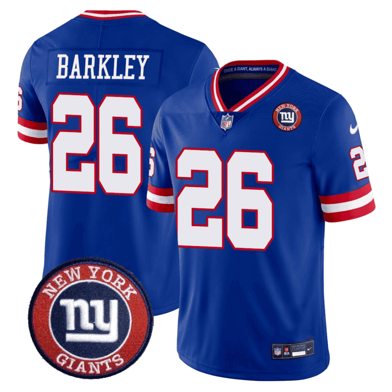 Giants Logo Patch Limited Jersey - All Stitched