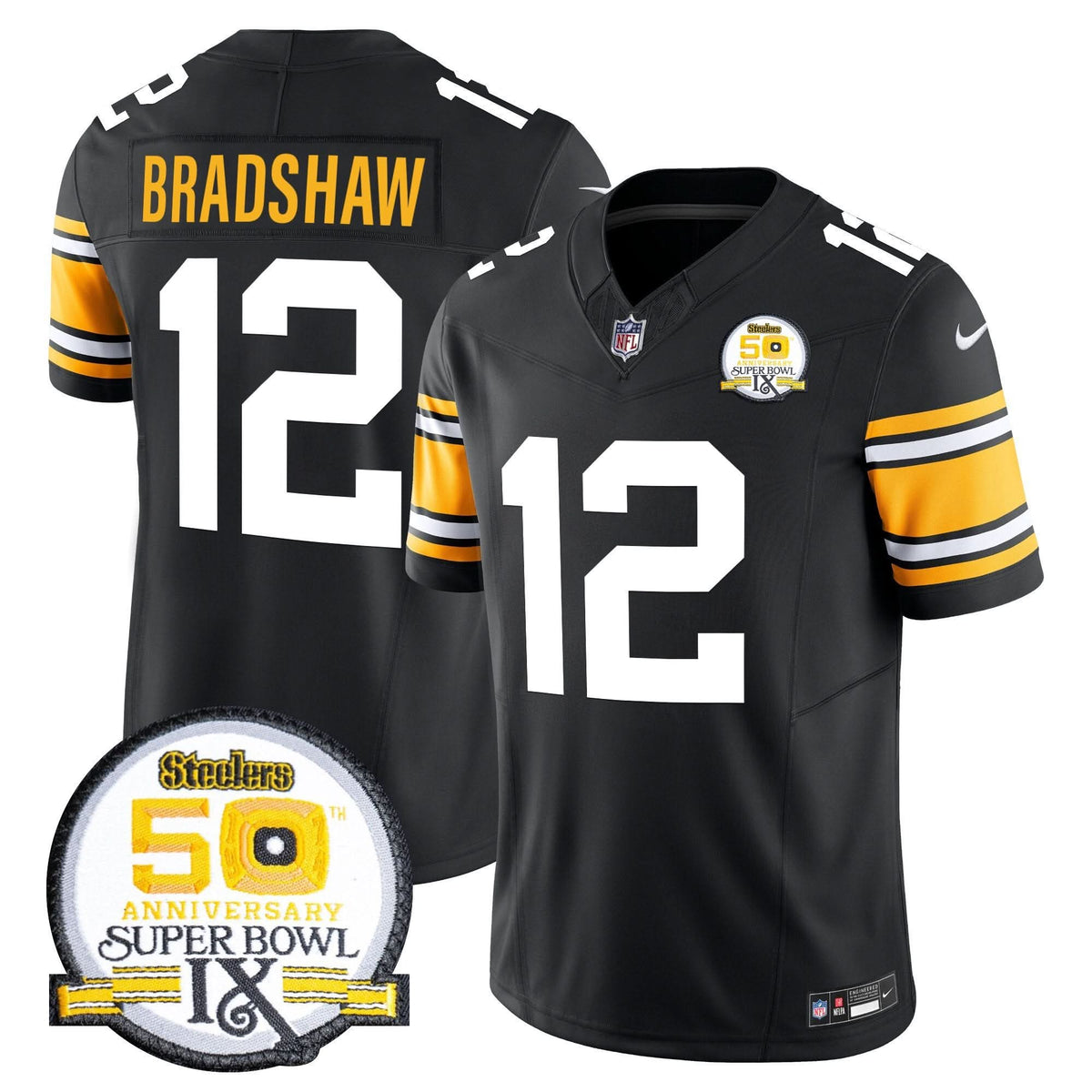 Pittsburgh Steelers Throwback 2024 Vapor Limited Jersey - All Stitched